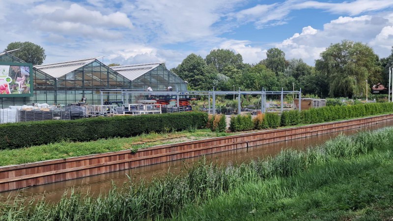 De Wilskracht tuincentrum aanbouw overkapping